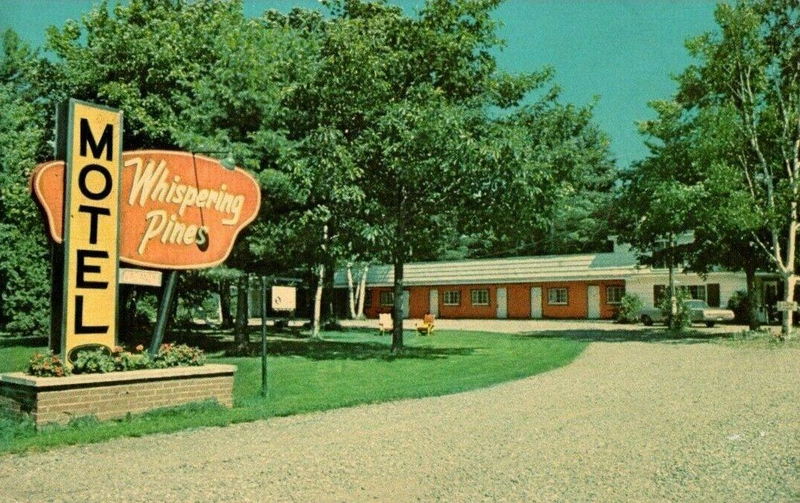 Whispering Pines Motel - Vintage Postcard (newer photo)